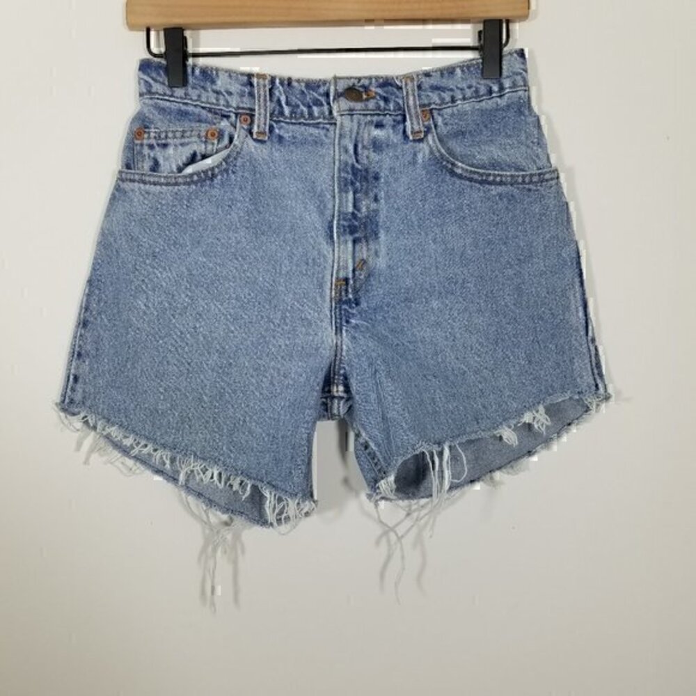 VTG Levi's 550 High Rise Jean Shorts Size 7 MED